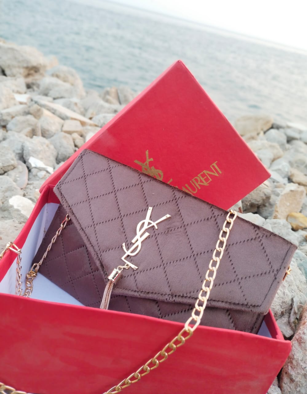 New Design YSL velvet clutch and Crossbody For Womens