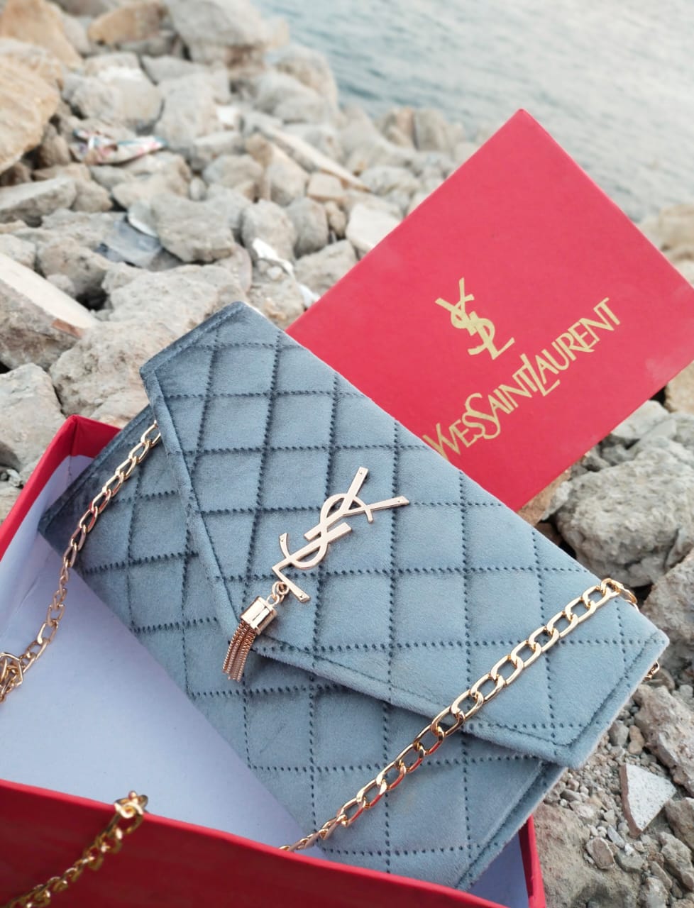 New Design YSL velvet clutch and Crossbody For Womens