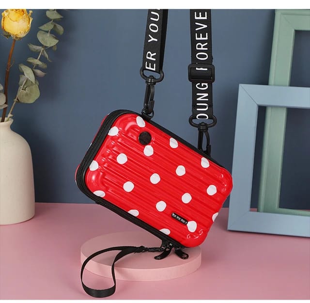 3D Fiber Forever young Briefcase Style Cellphone Crossbody Bags