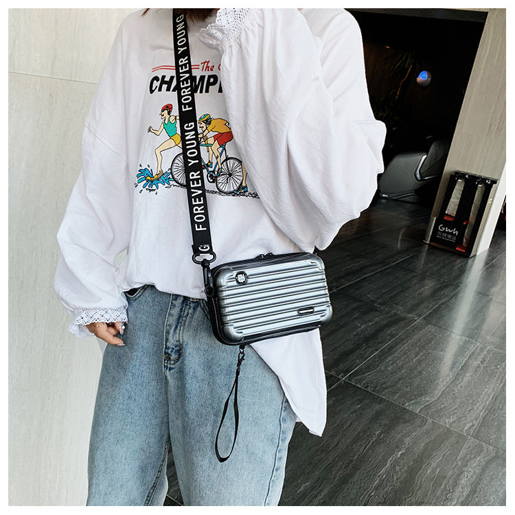 3D Fiber Forever young Briefcase Style Cellphone Crossbody Bags