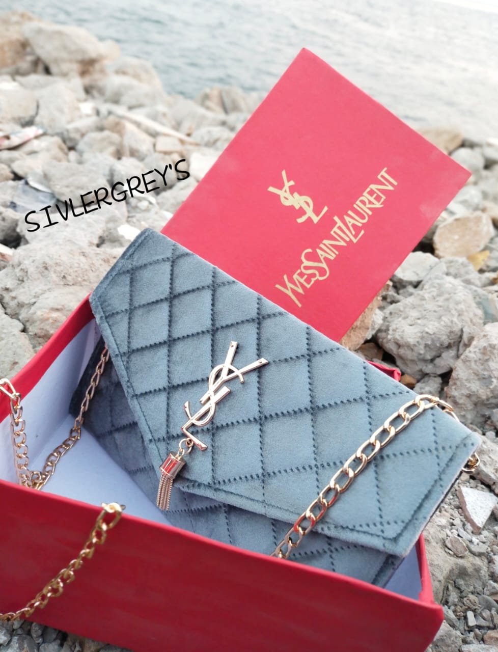 New Design YSL velvet clutch and Crossbody For Womens