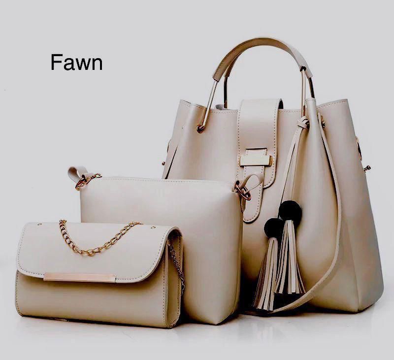 Women's 3pcs Set Soft Leather Hand Bag