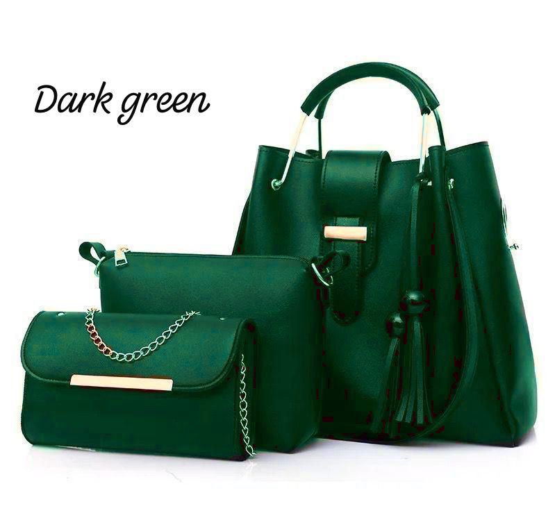 Women's 3pcs Set Soft Leather Hand Bag