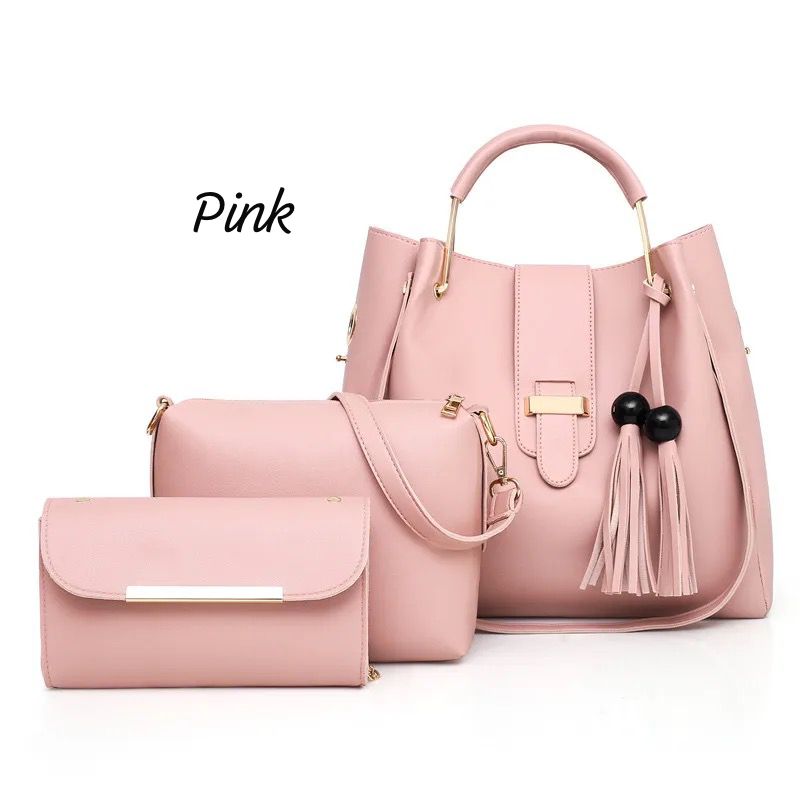 Women's 3pcs Set Soft Leather Hand Bag